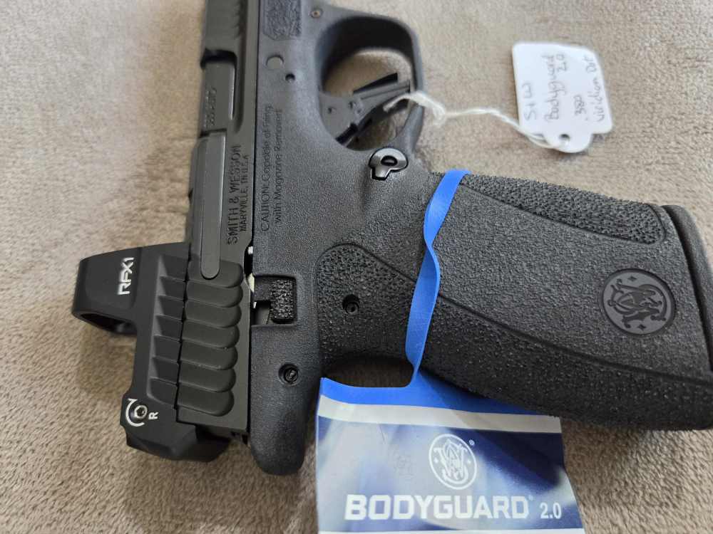 S&W Bodyguard 2.0 .380 Viridian RFX1 Green Dot Thumb Safety NEW 14785-img-8