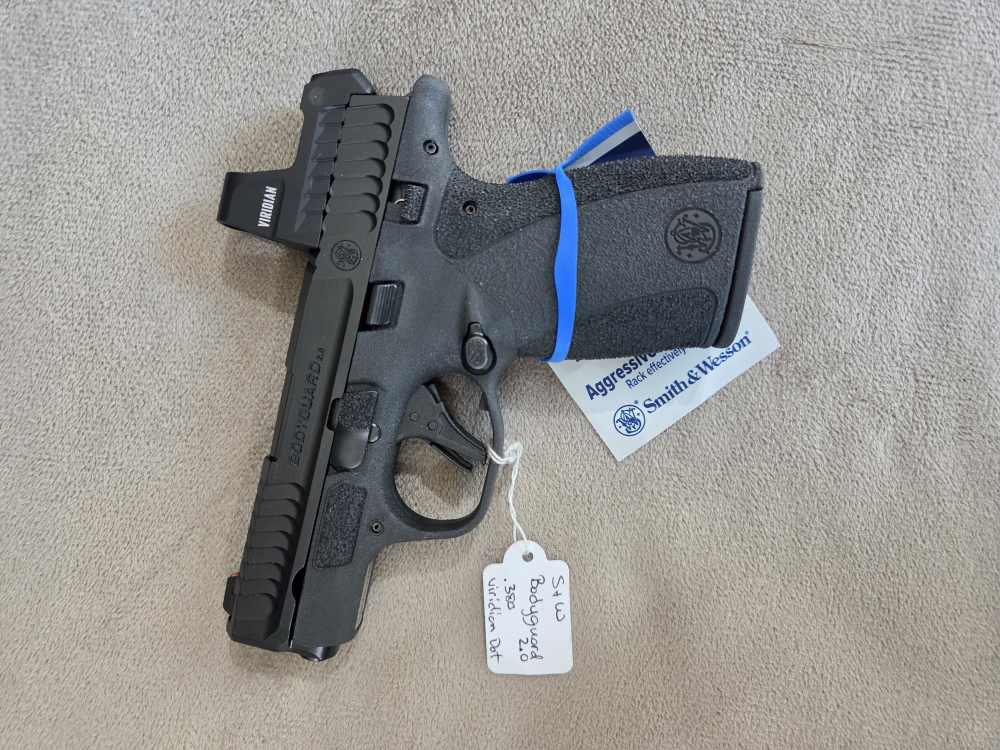 S&W Bodyguard 2.0 .380 Viridian RFX1 Green Dot Thumb Safety NEW 14785-img-1