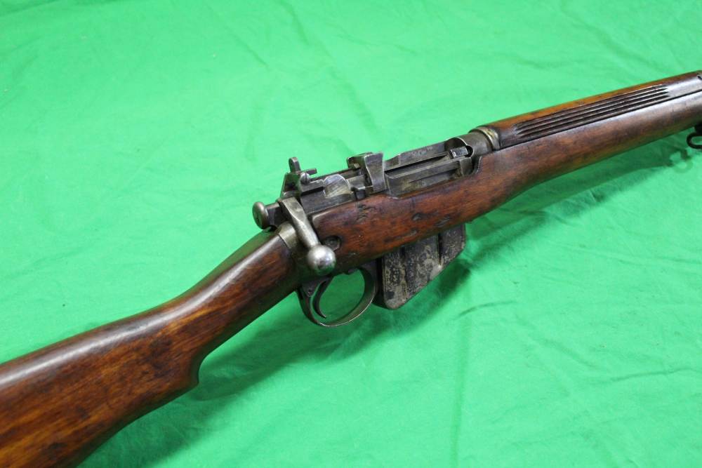 Early Savage No.4 Mk1 Lee Enfield Rifle 1942 U.S. Property Round Bolt NICE-img-11