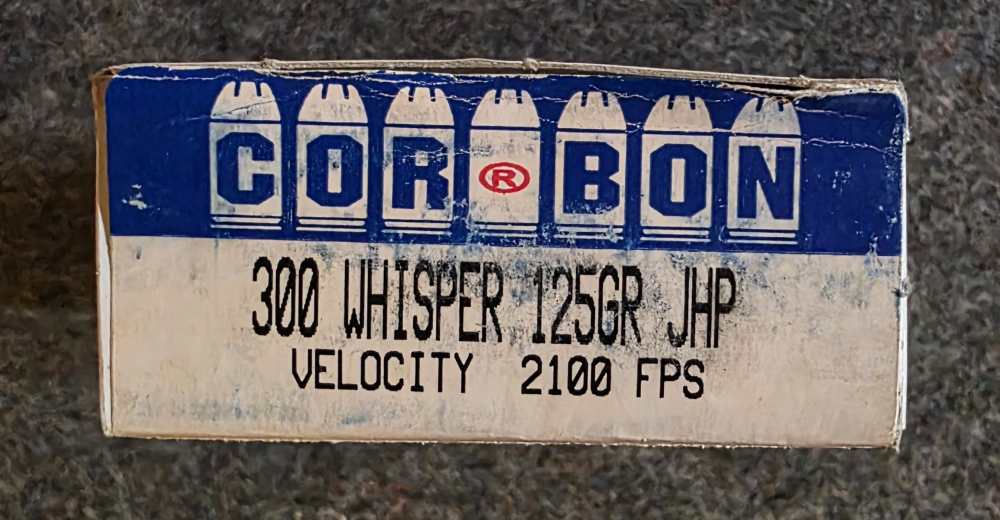 Corbon 300 Whisper 125gr JHP 2100fps Original .300 "Black Out"-img-0