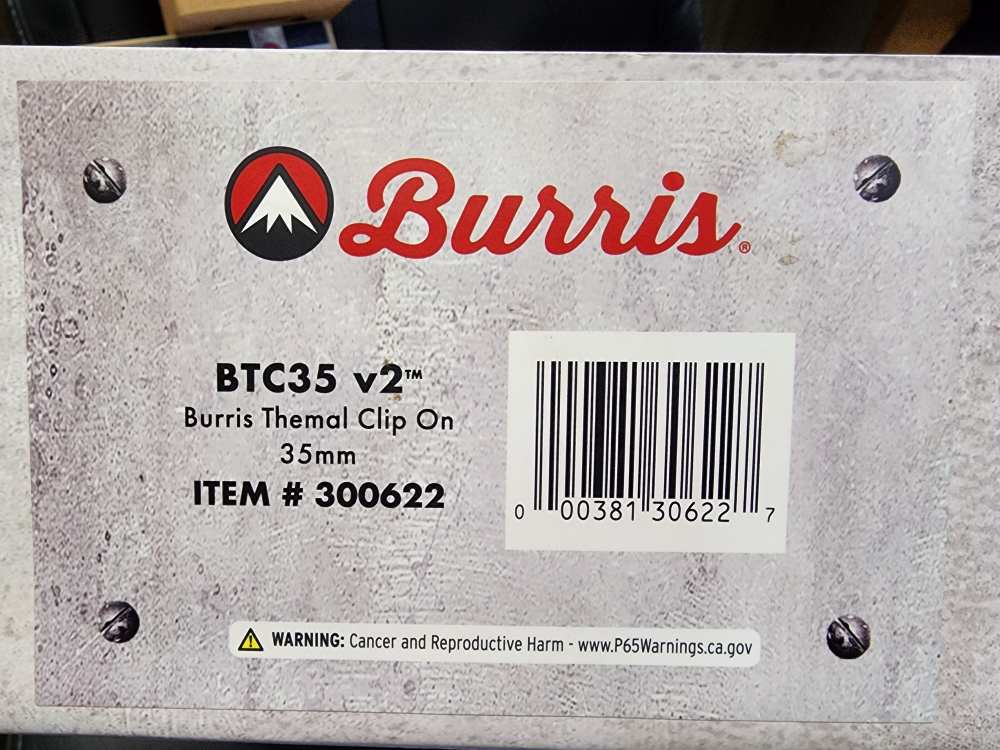 USED BURRIS THERMAL CLIP-ON BTC35 V2 35MM 1-4X TWO ADAPTERS INCLUDED 300622-img-2