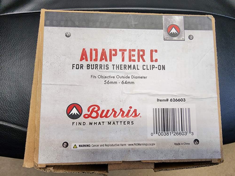 USED BURRIS THERMAL CLIP-ON BTC35 V2 35MM 1-4X TWO ADAPTERS INCLUDED 300622-img-6