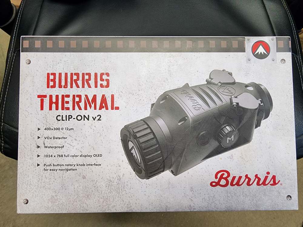 USED BURRIS THERMAL CLIP-ON BTC35 V2 35MM 1-4X TWO ADAPTERS INCLUDED 300622-img-1