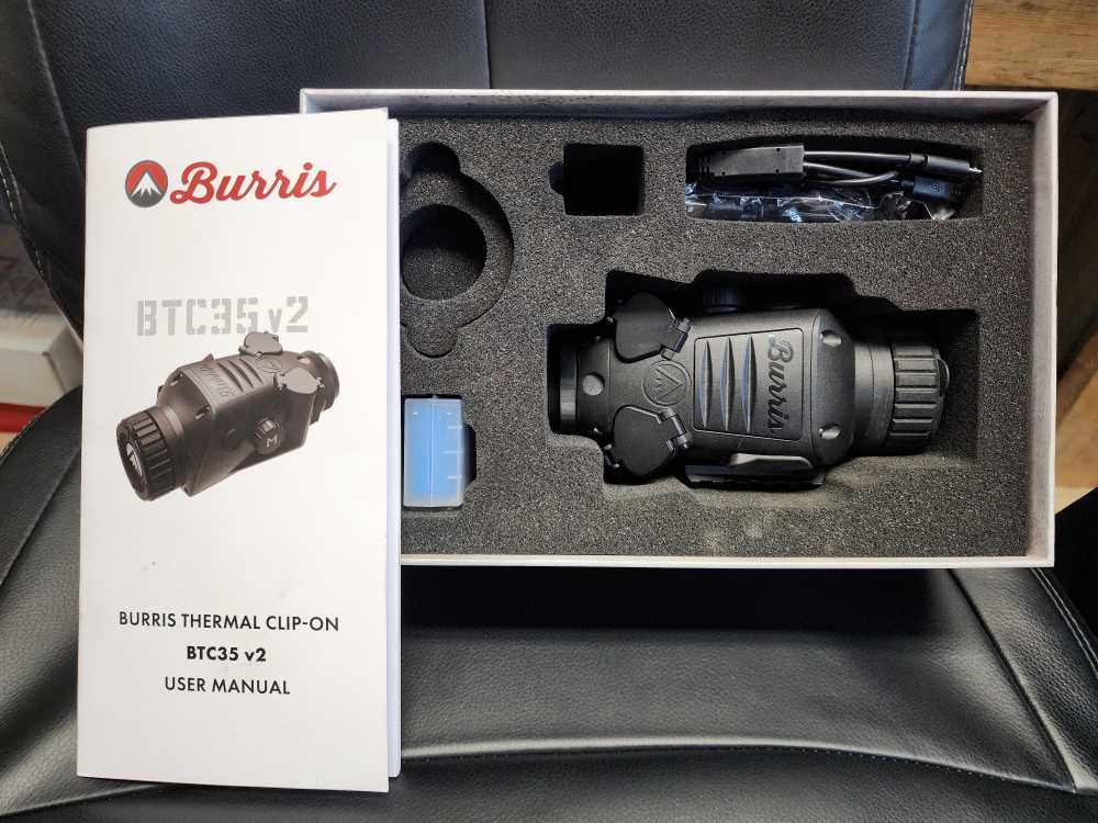 USED BURRIS THERMAL CLIP-ON BTC35 V2 35MM 1-4X TWO ADAPTERS INCLUDED 300622-img-9