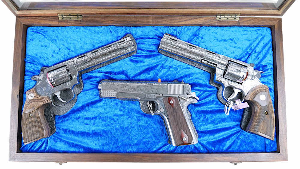 COLT AMERICA 250TH ANNIVERSARY 3 GUN SET ENGRAVED 50 OF 250 LIMITED EDITION-img-0