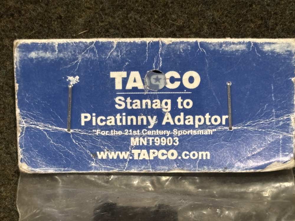 New Old Stock - TAPCO STANAG to Picatinny Adapter MNT9003 - Alloy Metal-img-1
