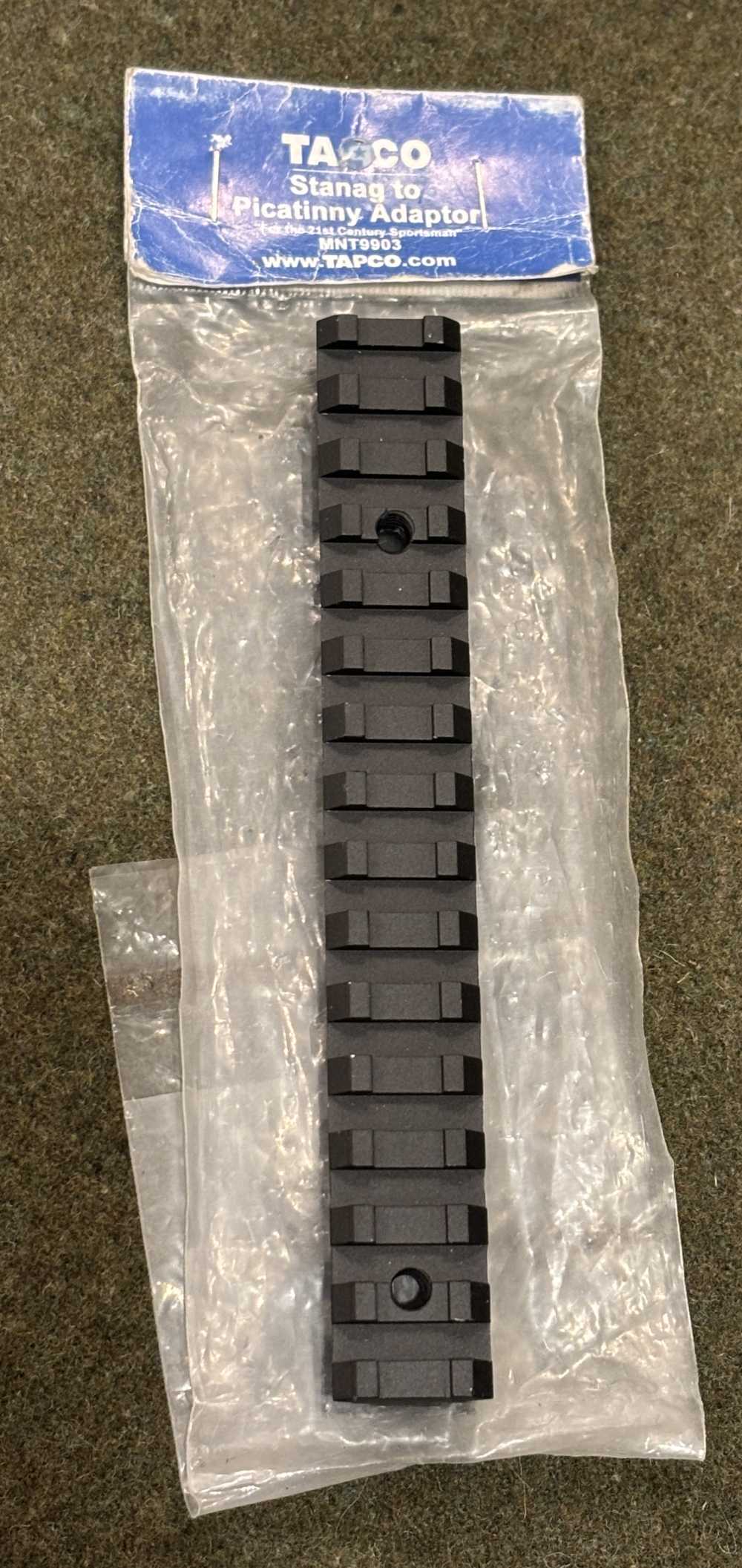 New Old Stock - TAPCO STANAG to Picatinny Adapter MNT9003 - Alloy Metal-img-0