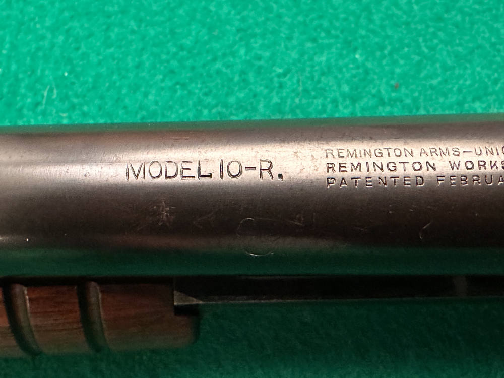 Remington Model 10-R Riot Shotgun 12 Gauge 20" Barrel Made in August, 1927 -img-4