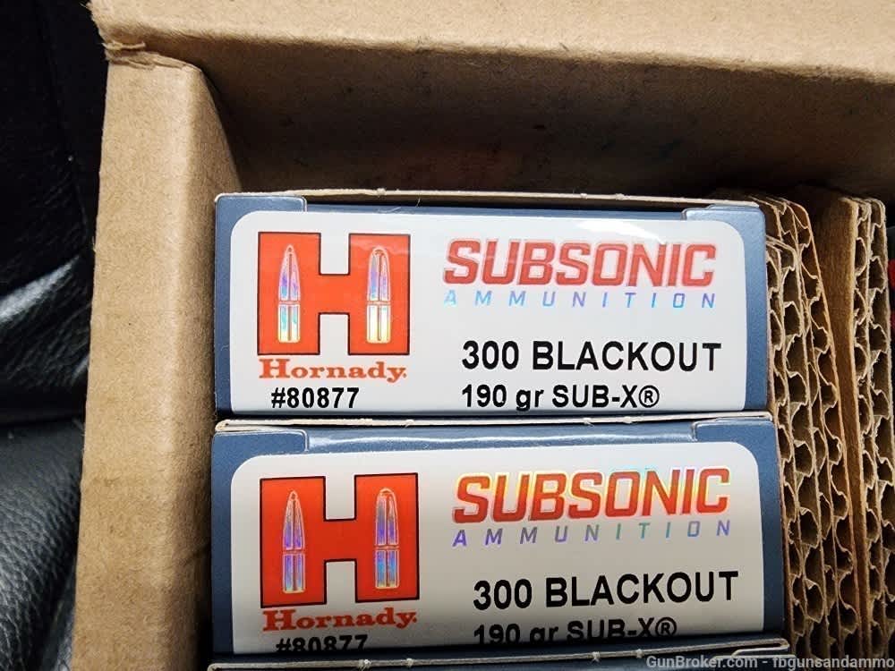 200 ROUNDS HORNADY SUBSONIC .300 BLACKOUT 190 SUB-X BLK BLACK OUT SUBX FLEX-img-3