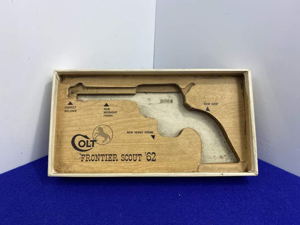 1967 Colt Frontier Scout '62 .22 LR 4.75" *MIDNIGHT FINISH & STAGLON GRIPS*-img-4