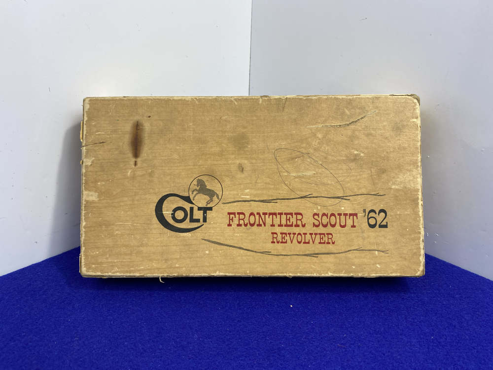 1967 Colt Frontier Scout '62 .22 LR 4.75" *MIDNIGHT FINISH & STAGLON GRIPS*-img-3