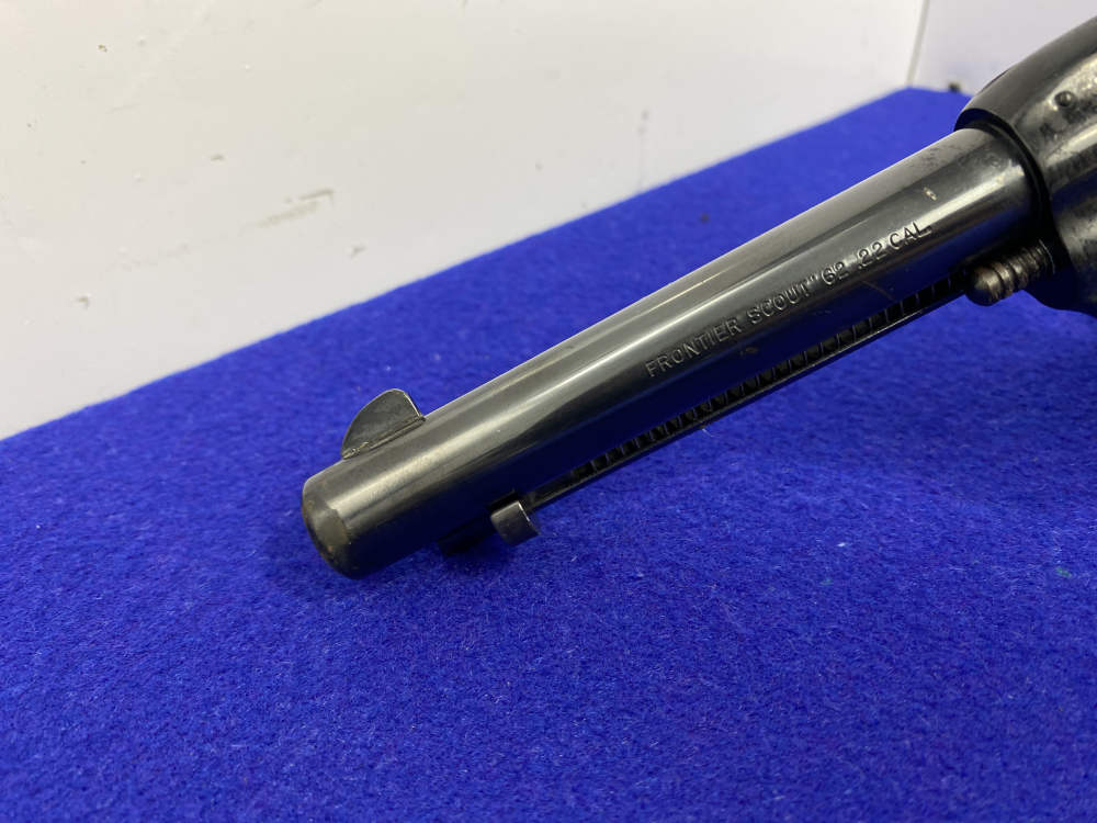 1967 Colt Frontier Scout '62 .22 LR 4.75" *MIDNIGHT FINISH & STAGLON GRIPS*-img-12