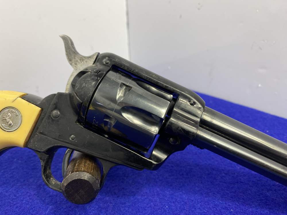 1967 Colt Frontier Scout '62 .22 LR 4.75" *MIDNIGHT FINISH & STAGLON GRIPS*-img-19
