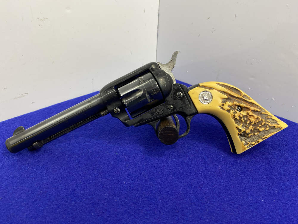 1967 Colt Frontier Scout '62 .22 LR 4.75" *MIDNIGHT FINISH & STAGLON GRIPS*-img-5