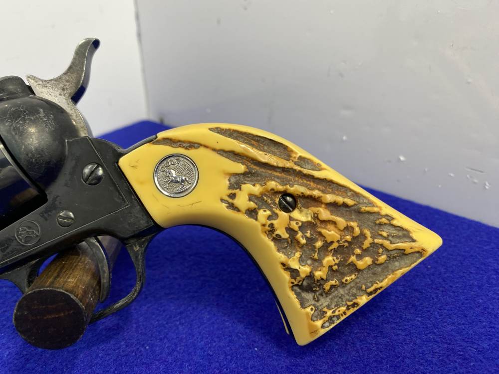 1967 Colt Frontier Scout '62 .22 LR 4.75" *MIDNIGHT FINISH & STAGLON GRIPS*-img-7