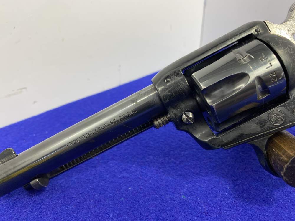 1967 Colt Frontier Scout '62 .22 LR 4.75" *MIDNIGHT FINISH & STAGLON GRIPS*-img-11