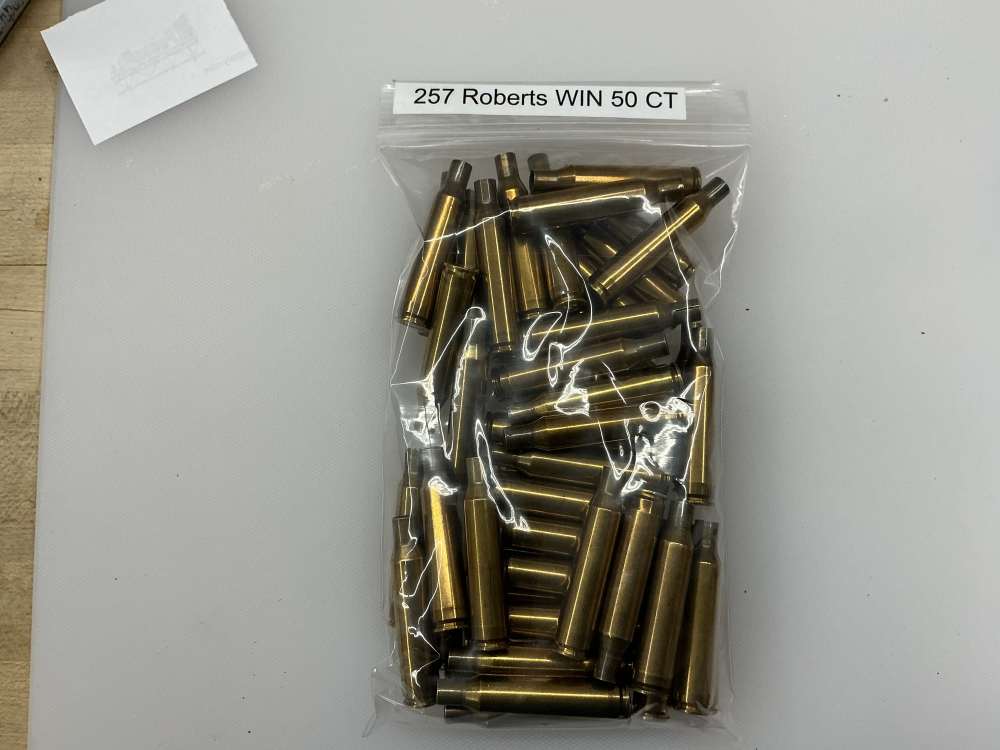 50 count 257 Robert brass fired all Winchester headstamp -img-0