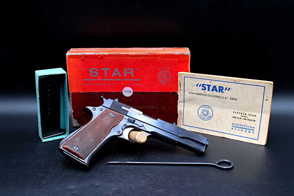 Eibar Star Super-B 9mm 5" Blued Spanish Service Pistol-img-1