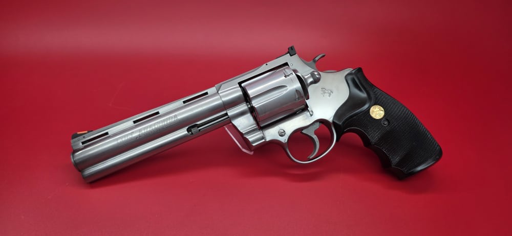 Rare 1992 Colt Anaconda 44 Magnum 6" Stainless Original Box-img-1