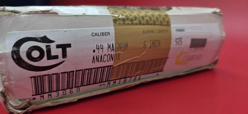 Rare 1992 Colt Anaconda 44 Magnum 6" Stainless Original Box-img-21