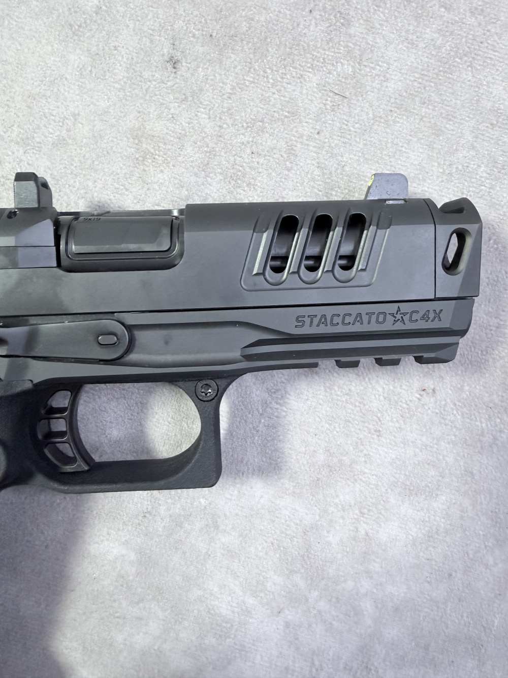 NEW! STACCATO PREMIUM C4X 9MM PISTOL 4” COMP X SERIES SERRATIONS PENNY .01-img-11