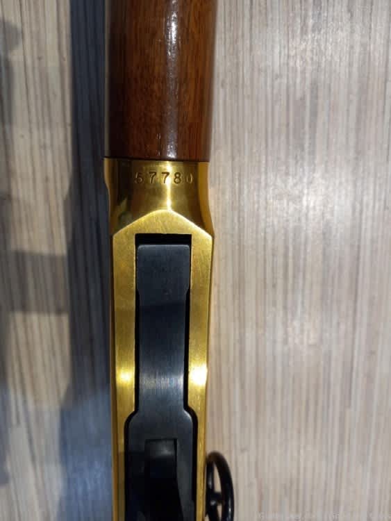 WINCHESTER 94 CENTENNIAL 66 LEVER RIFLE 30.30 GOLD PLATED BOX NEVER FIRED!-img-14
