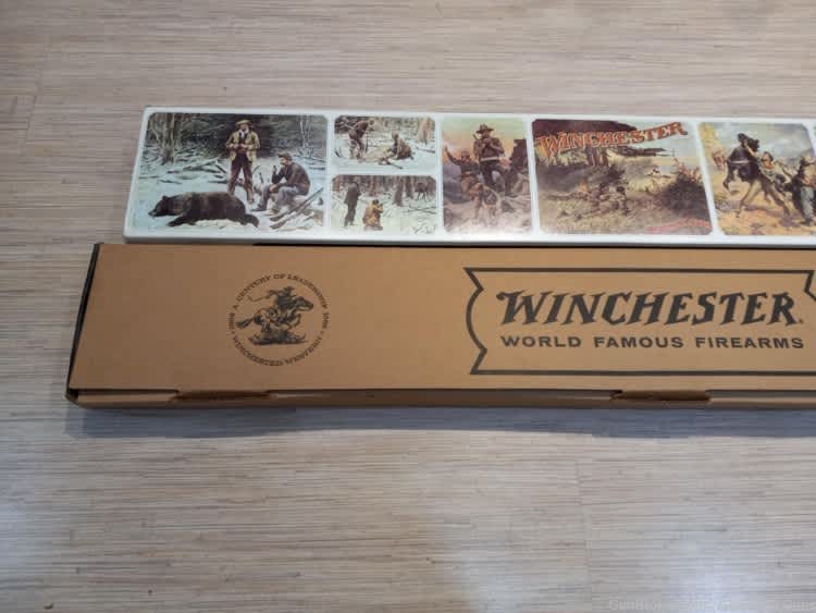 WINCHESTER 94 CENTENNIAL 66 LEVER RIFLE 30.30 GOLD PLATED BOX NEVER FIRED!-img-24