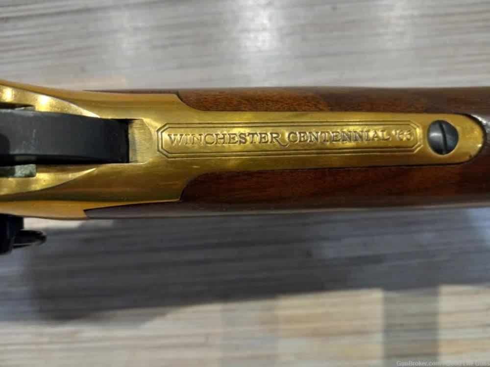 WINCHESTER 94 CENTENNIAL 66 LEVER RIFLE 30.30 GOLD PLATED BOX NEVER FIRED!-img-10