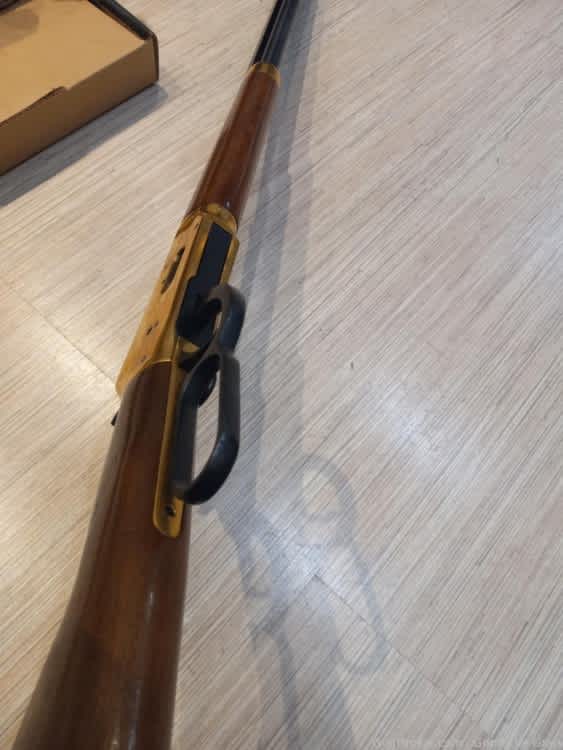 WINCHESTER 94 CENTENNIAL 66 LEVER RIFLE 30.30 GOLD PLATED BOX NEVER FIRED!-img-14