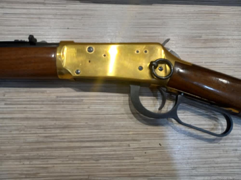 WINCHESTER 94 CENTENNIAL 66 LEVER RIFLE 30.30 GOLD PLATED BOX NEVER FIRED!-img-7
