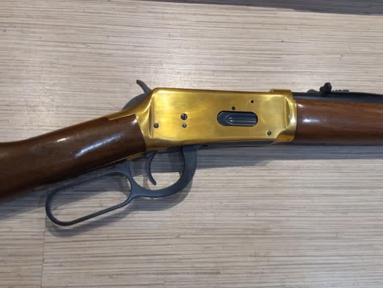 WINCHESTER 94 CENTENNIAL 66 LEVER RIFLE 30.30 GOLD PLATED BOX NEVER FIRED!-img-2