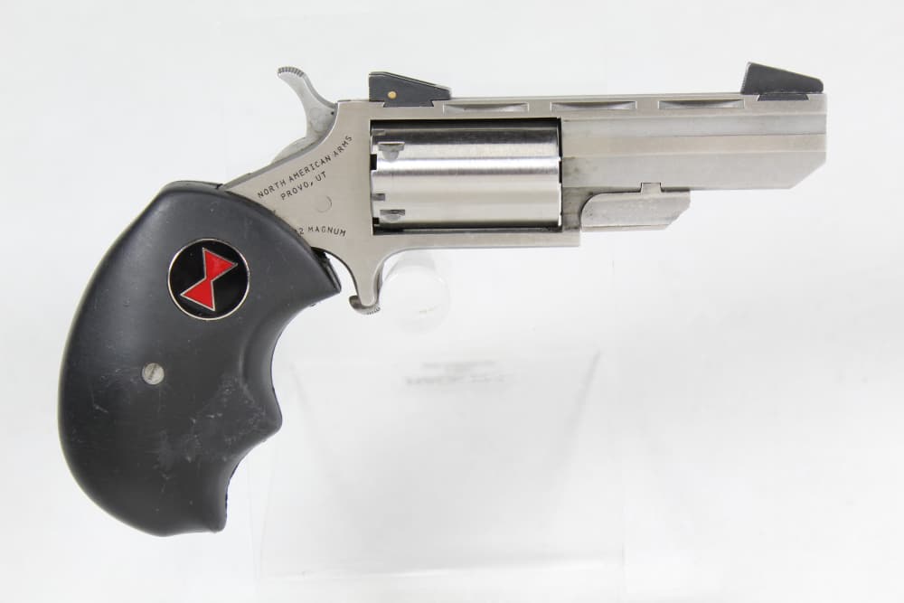 North American Arms NAA Black Widow .22 WMR & .22 LR Mini Revolver w/ Box-img-2