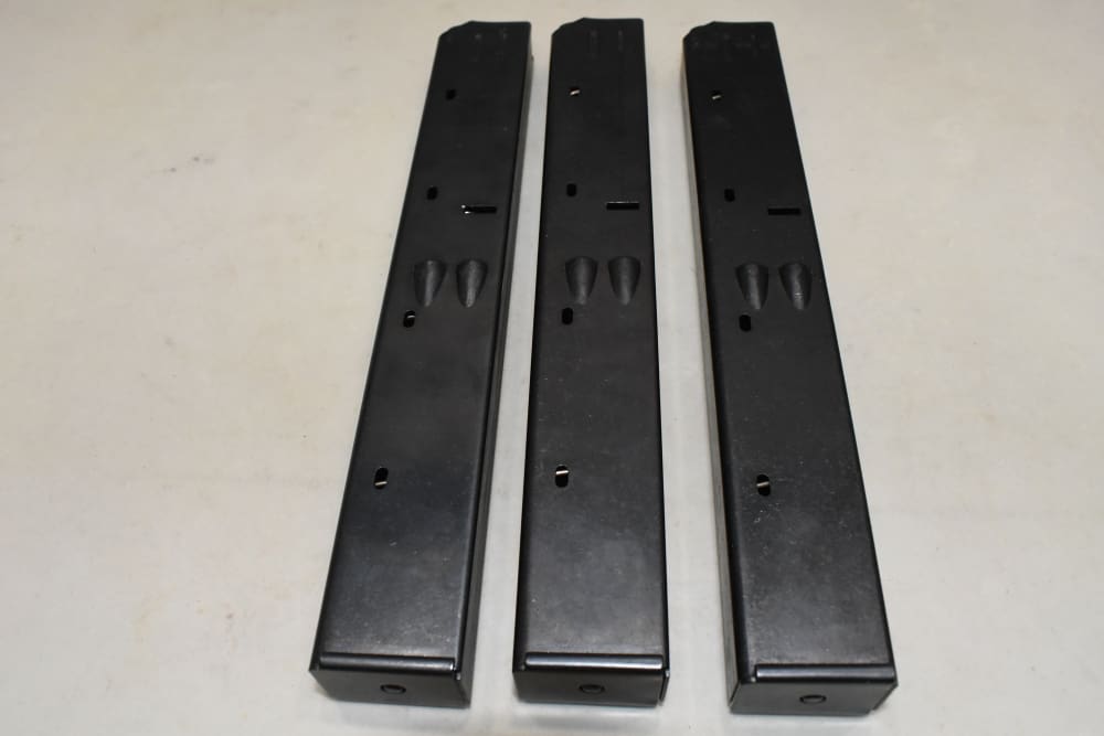 3 Scarce Mec-Gar Mecgar 40 RD 9mm UZI SMG Magazines-img-2