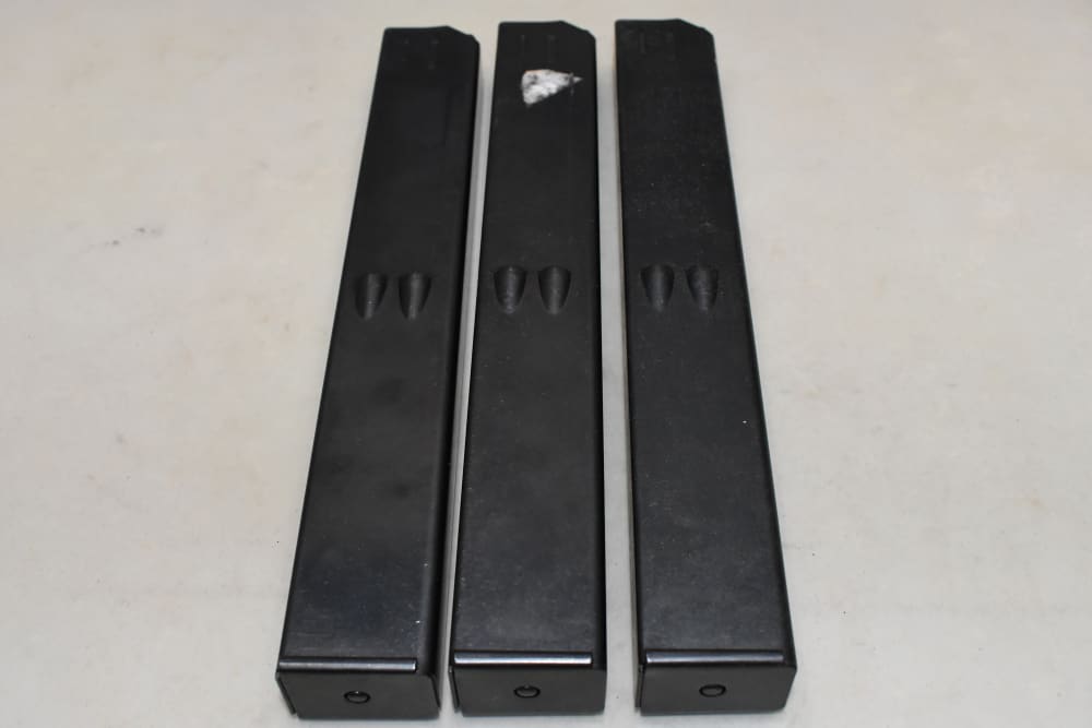 3 Scarce Mec-Gar Mecgar 40 RD 9mm UZI SMG Magazines-img-0
