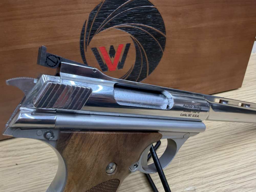 Auto Mag 180-D Classic Edition 44 AMP w/ original box 2x magazines -img-8