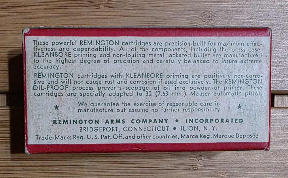 Remington Kleanbore 30 Mauser 85gr Metal Cased Bullet #0230 7.63mm-img-2