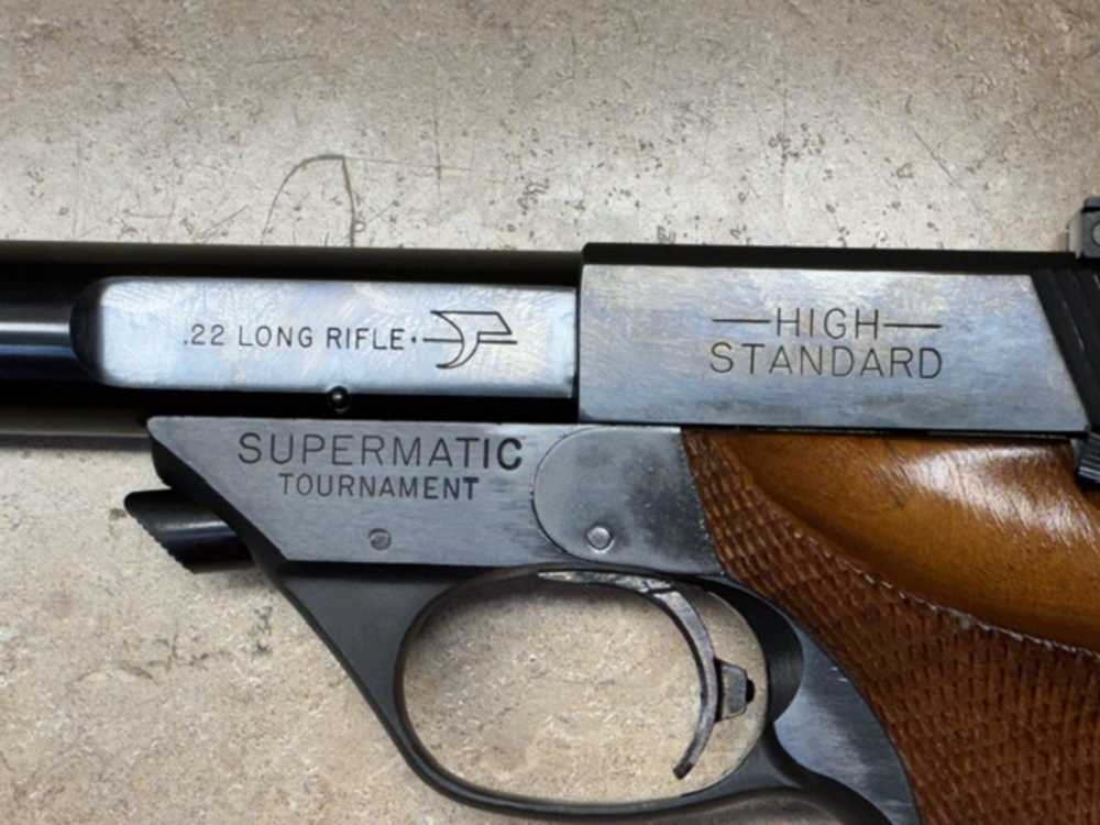 HIGH STANDARD SUPERMATIC TOURNAMENT 22LR TARGET PISTOL-img-2