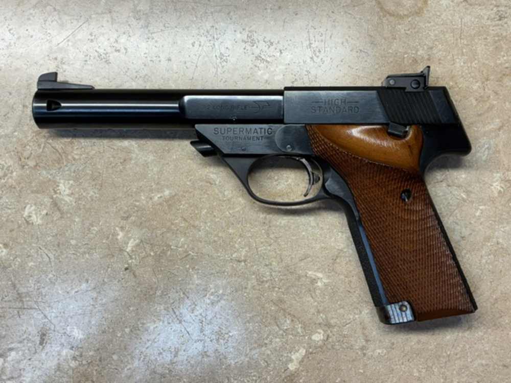 HIGH STANDARD SUPERMATIC TOURNAMENT 22LR TARGET PISTOL-img-0