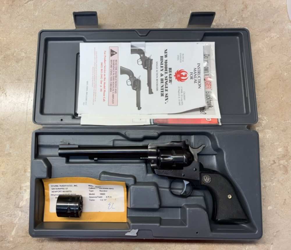 RUGER SINGLE SIX NEW MODEL CONVERTIBLE 22LR / 22 WMR 6.5" BRL BLUED-img-4