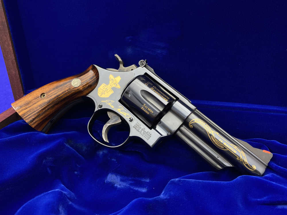 1984 Smith Wesson 29-3 .44 Mag Blue -ELMER KEITH COMMEMORATIVE- Only 2,500-img-2
