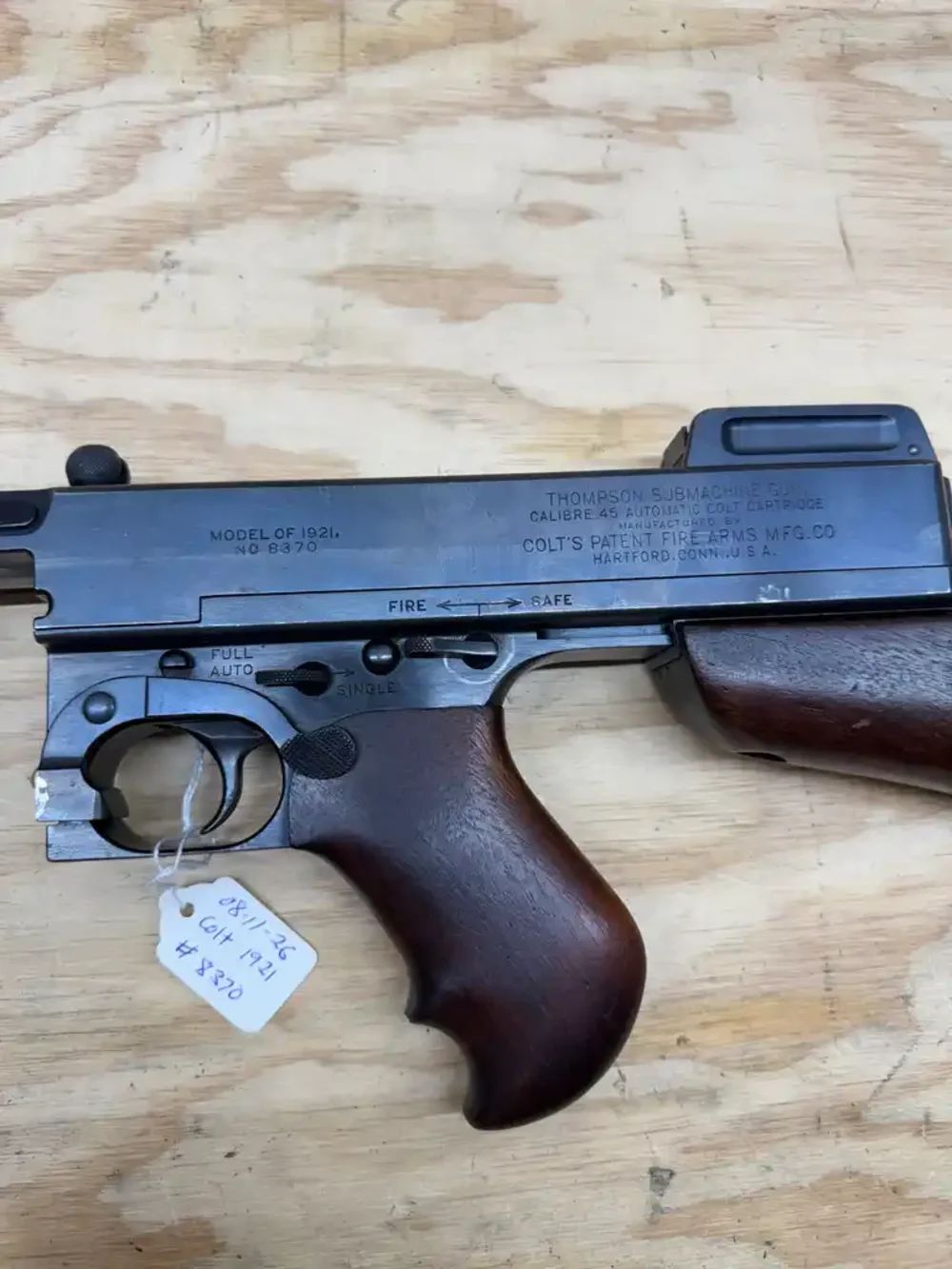 Colt Thompson Model 1921AC .45 ACP Transferable Machine Gun-img-2