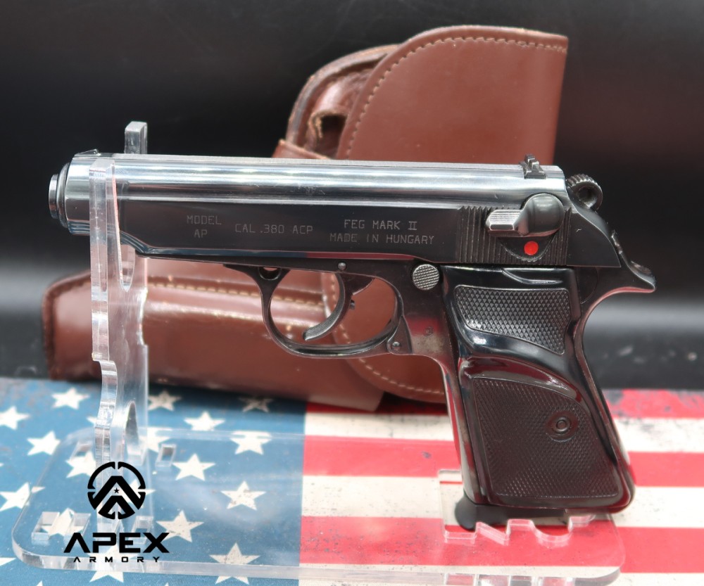 EXCELLENT Interarms FEG AP380 Mark II .380 ACP Walther PP Clone Blued-img-0