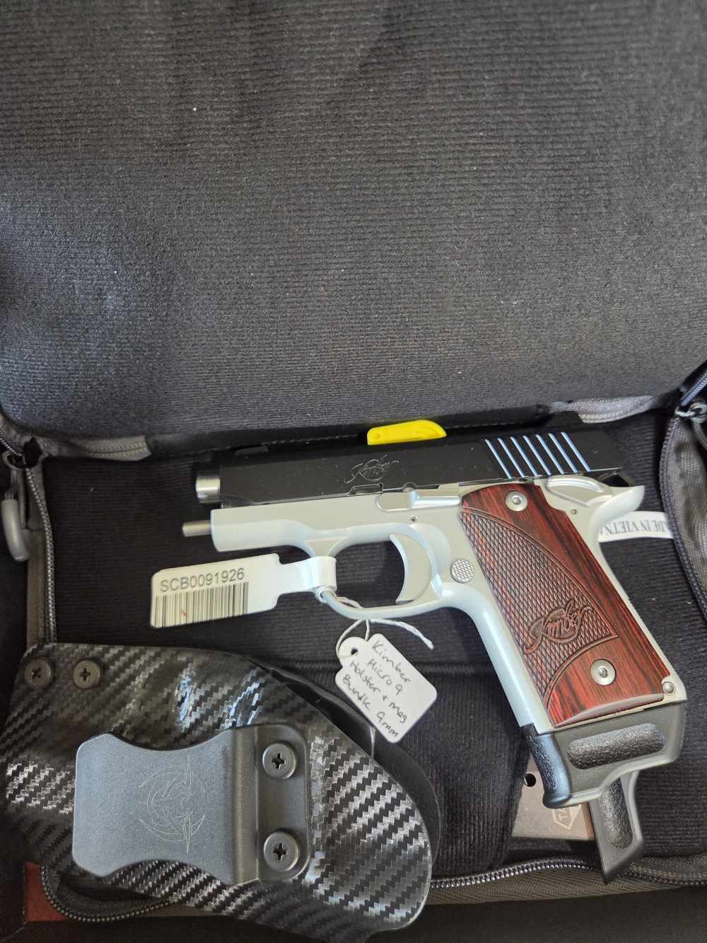 Kimber Micro 9 Two-Tone RTC-K 9mm 3.15" 2 Mags Holster NEW-img-0