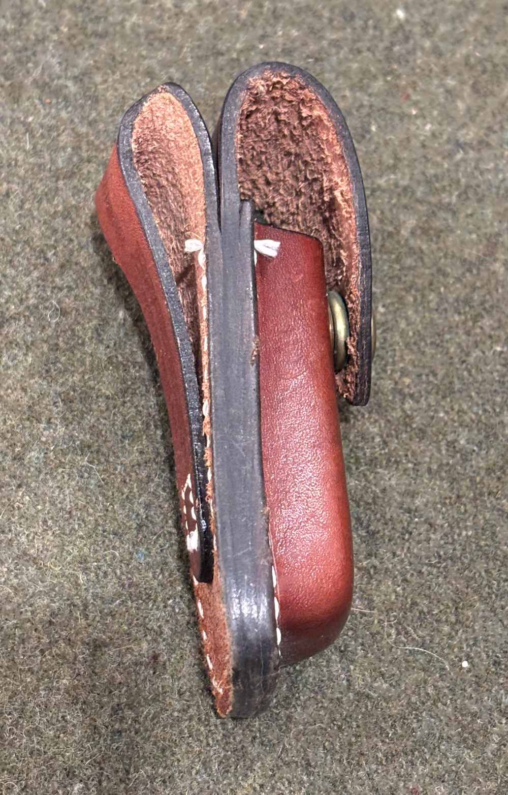 Used - Browning 2718F2 Sportsman’s Folding Knife Leather Sheath - Very Good-img-10