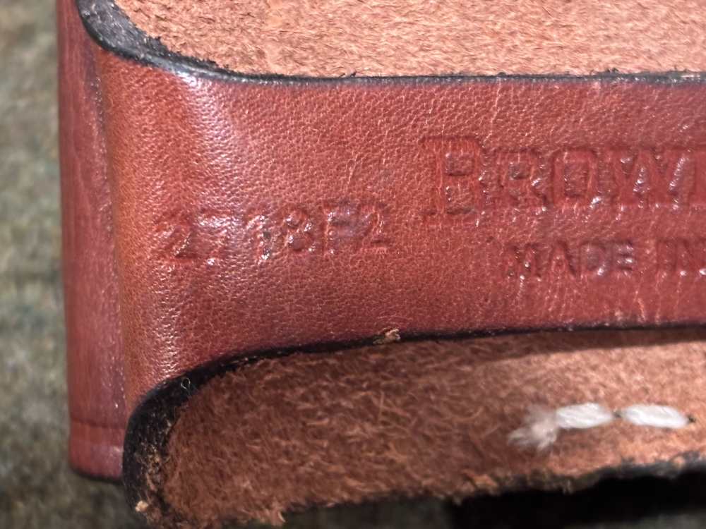 Used - Browning 2718F2 Sportsman’s Folding Knife Leather Sheath - Very Good-img-7