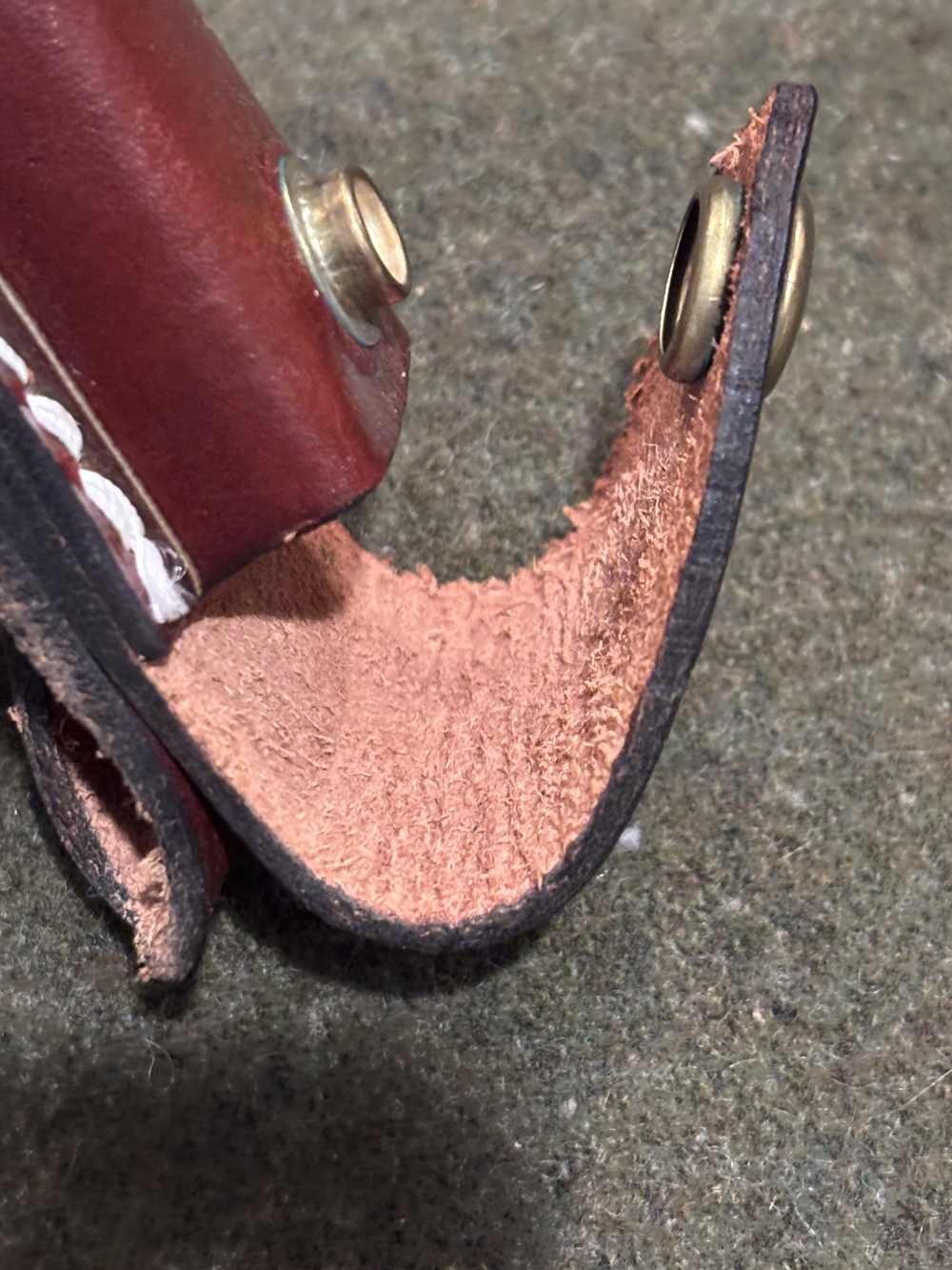Used - Browning 2718F2 Sportsman’s Folding Knife Leather Sheath - Very Good-img-5