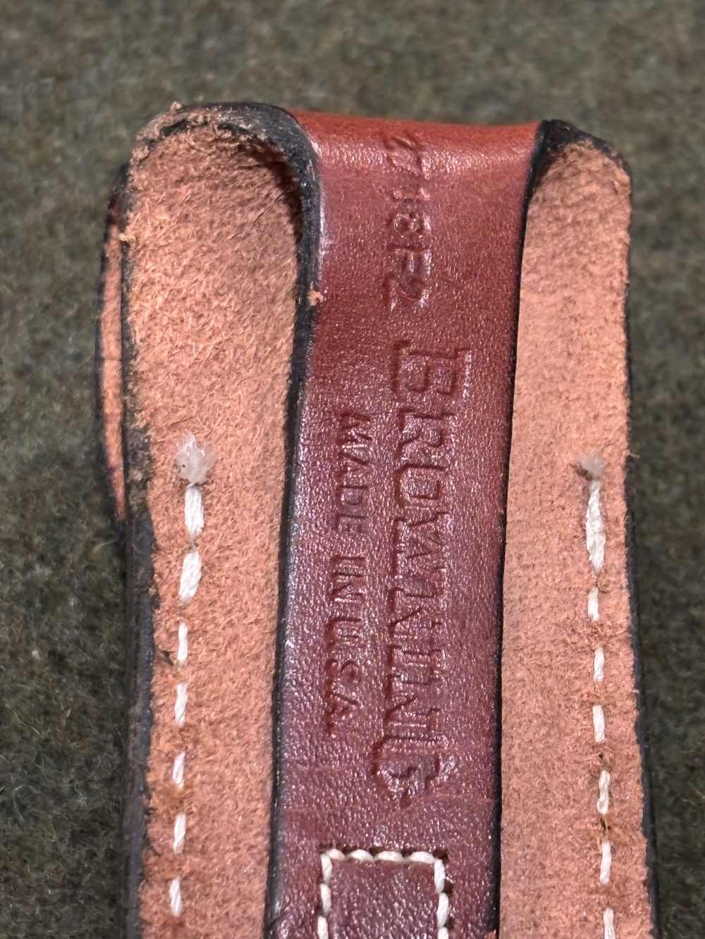 Used - Browning 2718F2 Sportsman’s Folding Knife Leather Sheath - Very Good-img-9