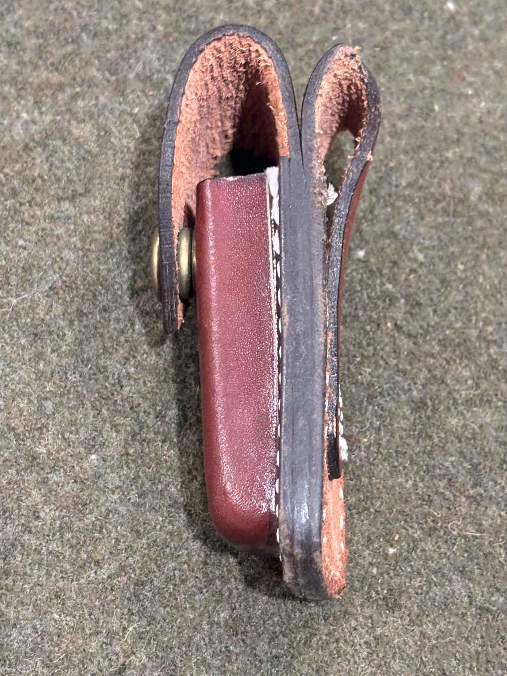 Used - Browning 2718F2 Sportsman’s Folding Knife Leather Sheath - Very Good-img-11
