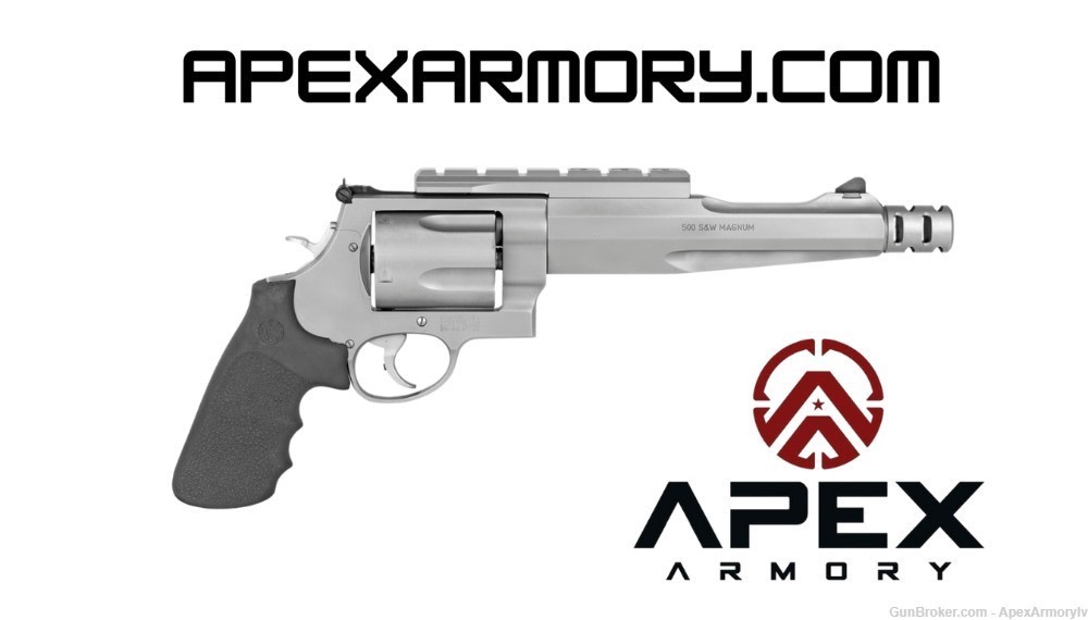 Smith and Wesson Model 500 Hunter Comped 7.5" 500 S&W 5 Rd 022188702996-img-0