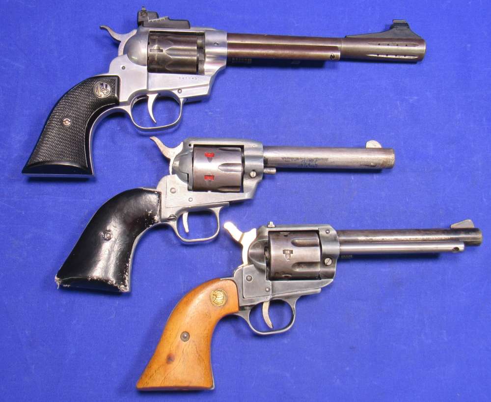 Lot of 3 .22 LR Revolvers for Parts or Repair - JC Higgins, EIG, Spesco -img-1